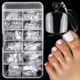 thumbnail image 1 of Puntas de gel suave para uñas Fake Toenail LuckForever, 240 unidades, transparentes, 1 of 5