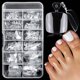thumbnail image 1 of Puntas de gel suave para uñas Fake Toenail LuckForever, 240 unidades, transparentes, 1 of 5