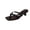 Black, variant on Kitten Heels Square Toe Thong Sandals for Women Low Heel Slip On Summer Casual Heeled Shoes for Daily Outdoor Wear Black 40