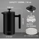 thumbnail image 3 of Cafetera French Press Secura 1L de acero inoxidable negra, 3 of 8