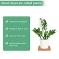 thumbnail image 3 of Platillo de Cerámica Uxcell para Plantas, Bandeja Captadora de Agua de 6.3 Pulgadas, Platillos para Macetas de Plantas de Interior [Cuadrado Naranja Oscuro], 3 of 7