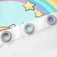 thumbnail image 5 of YST Unicorn Curtains&nbsp;&&nbsp;Drapes for Girls Kids,Teal Pink Butterfly Rainbow Blackout&nbsp;Curtains,Cute Love Heart Unicorn Window&nbsp;Curtains,Cloud Star Starry Sky Window&nbsp;Treatments, 5 of 6