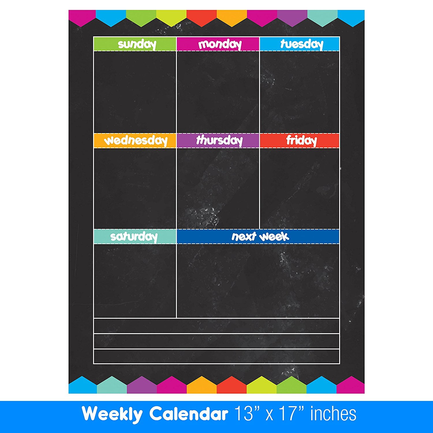 Wet or Dry Erase Refrigerator Magnet Calendar Laminated Monthly Planner 13x17" 