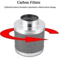 thumbnail image 3 of Stainless Steel Activated Carbon Filter Indoor Growing Charcoal Filter Activated Carbon Air Filter Carbon Odor Filter Hydroponic Carbon Filters, 3 of 5