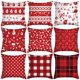 thumbnail image 2 of Día De Navidad Rayas Nórdicas Funda De Almohada Decoración Sofá Sala De Estar De Lino Artículos Para El Hogar, 2 of 4