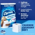 thumbnail image 4 of Charmin Toilet Paper Ultra Soft Cushiony Touch, 18 Family Mega Rolls = 90 Regular Rolls, 4 of 5