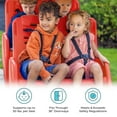 thumbnail image 4 of Foundations Gaggle Parade 4-Seat Buggy Stroller, Durable Quad Daycare Stroller with Safety Harness, Red, 4 of 8