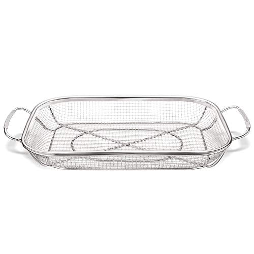 Grill Basket, Stainless Steel Grill Accessories Vegetables Grilling