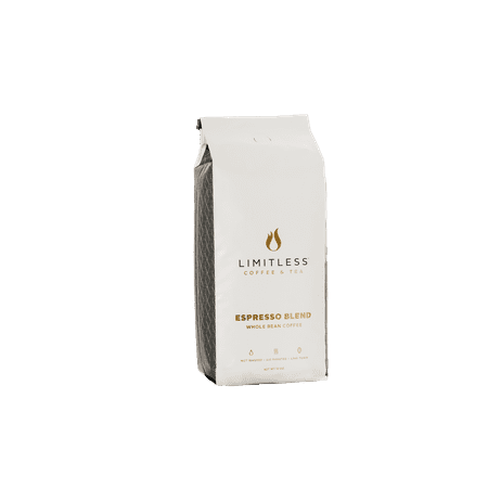 Limitless Coffee Air Roasted Whole Bean Coffee, Espresso Roast, 12 Ounce
