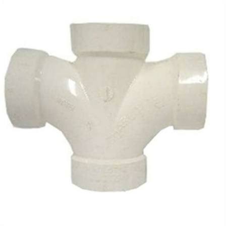 2" (DWV) PVC Double Sanitary Tee