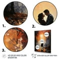 thumbnail image 3 of Designart "love Couple Landscape Embracing The Sunset I" Romantic Landscape Canvas Wall Art, 3 of 5