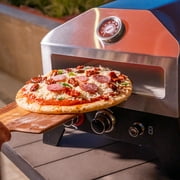 Nexgrill 12 Pizza Oven  Propane Pizza Oven with Smoker Box, 15,000BTUs, Stainless Steel Portable Outdoor Pizza Grilling Oven