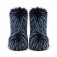 thumbnail image 2 of Women's Y2K Fluffy Faux Fur Knee Boots, Winter Warm Plush Snow Boots, Stylish Outdoor Cold Weather Boots, 2 of 7