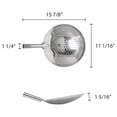 thumbnail image 5 of - 12-inch Oil Skimmer Stainless Steel Hole Size: 6mm- for Cooking and Frying Kitchen Utensils Wire Pasta Strainer Spoon Food Preparation Kitchen Strainer, 5 of 5