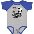 thumbnail image 3 of Inktastic Little Brother and Biggest Fan Soccer Player Boys Baby Bodysuit, 3 of 5