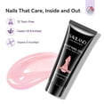 thumbnail image 5 of SAVILAND Hema-Free Poly Gel Nail Kit: 6 Colors 28-Day Lasting Poly Gel, Fine Shimmer Pink Blue Purple Poly Extension Gel Nail Kit, Nourishing Nail Extension Enhancement, 5 of 7