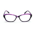 thumbnail image 2 of EYE ZOOM 3 Pack Ladies Tortoise Shell Plastic Frame Cat Eye Style Reading Glasses for Women, Purple, +1.25, 2 of 6