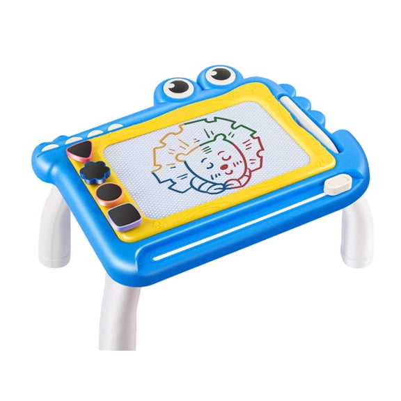 Shipiny Children's Cute Crocodile Magnetic Drawing Board, Colorful Handwriting Board with Erasable Design, Safe Durable & Easy to Use, Ideal for Kindergarten Early Education and Doodle Play, Blue#2