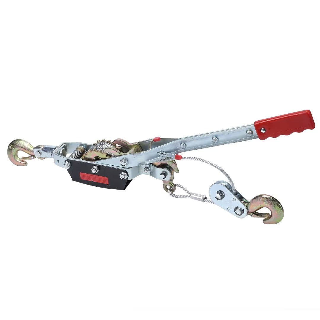 Dual Gear Power Puller, Hand Cable Puller Come Along Winch with 3 Hooks, 5 Ton (11,000 lb