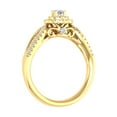 thumbnail image 2 of Diamond Halo Ring in 14K Yellow Gold (0.40 cttw) - IGI Certified (Ring Size 9) (I1-I2 Clarity), 2 of 5