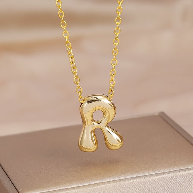 Collar para Mamá,Collar de Letra Inicial de Oro Joyería de Aleación Personalizada para Ella,Regalo para el Aniversario Del Cumpleaños de la Madre,Collar Inicial de Oro,,