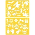 thumbnail image 3 of Juego de plantillas de dibujo hueco para niños, plantilla de números en inglés colorida, plantillas de Navidad y Halloween, 20 Uds., 3 of 5