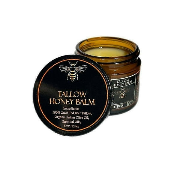 Organic Grass-Fed Beef Tallow Balm with Honey- Moisturize Cream Health 1-3pcs
