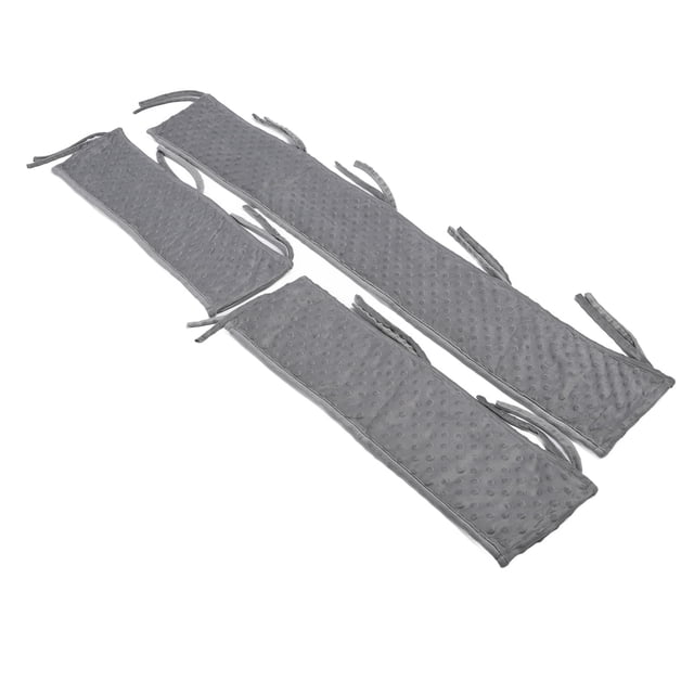 Paracetes de Riel para Cama de Bebé, Tipo Dividido, Funda Protectora Para Bebés, Tela de Terciopelo de Burbujas, Paracaides para Riel de Cama Para Bebé, Protector Suave