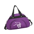 thumbnail image 1 of Bolsa de baile con compartimento para zapatos, portátil, ligera, resistente y práctica, ideal para niñas, ropa, zapatos y deportes de baile. Púrpura, 1 of 8