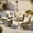 Beige, variant on OLINOA 7 Piece Outdoor Patio Furniture All-Weather Wicker Conversation Set with 2 Swivel Chairs, Loveseat, 2 Armchairs, Coffee Table & Side Table for Backyard Garden Porch, Black