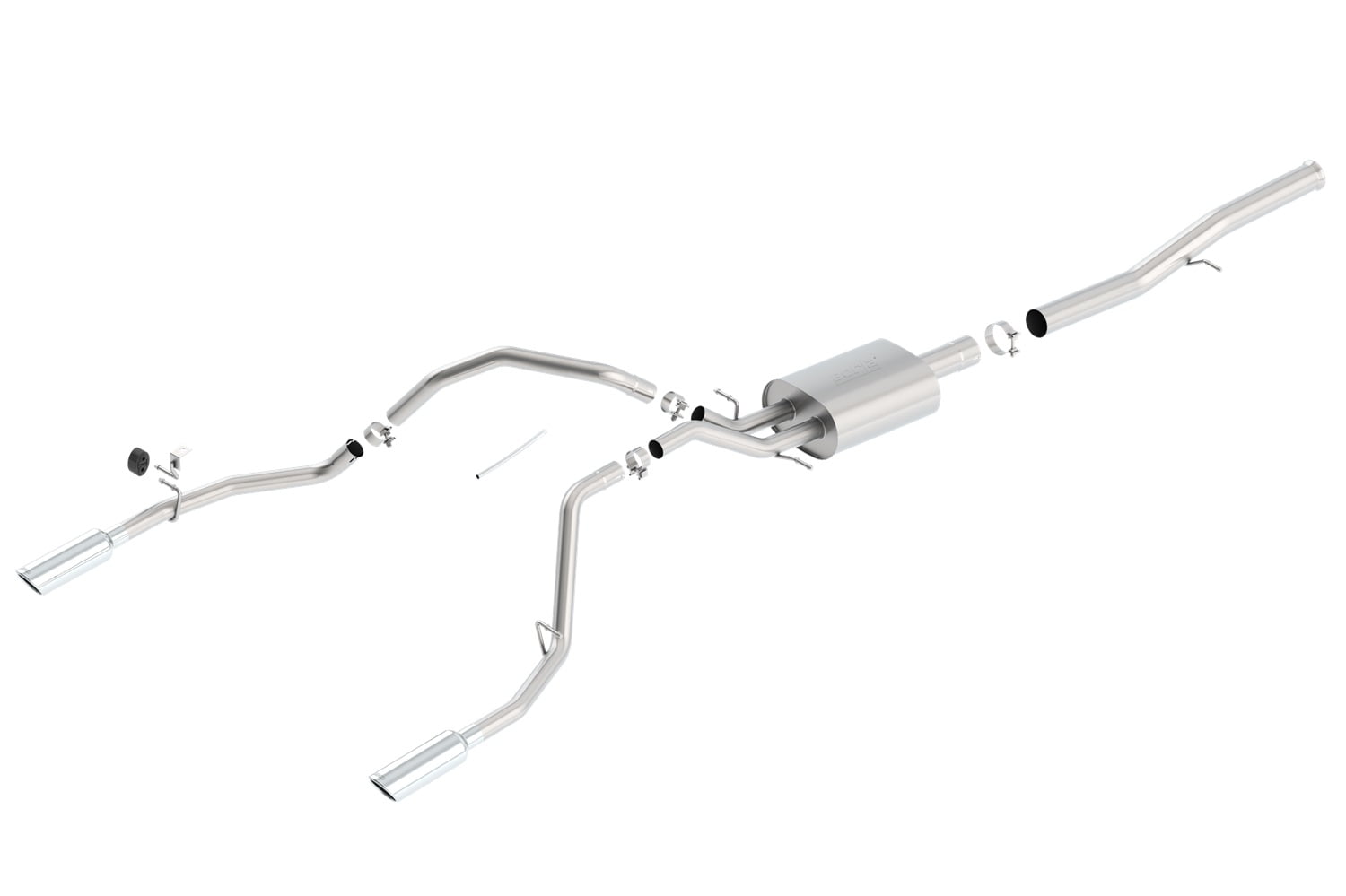 Borla 140571 S-Type Cat-Back Exhaust System Fits Sierra 1500 Silverado 1500