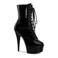 thumbnail image 2 of Pleaser Women's Delight-1020/B/M Boot,Black Patent,8 M US, 2 of 2