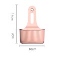 thumbnail image 3 of Organizador de utensilios de cocina con ventosa, estante para fregadero, escurridor, soporte para esponja (rosa), 3 of 6