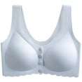 thumbnail image 1 of Puntoco Sujetadores sin aros para mujer Sujetadores transpirables con fruncido ajustable cómodos y confortables para mujer Sujetador diario, 1 of 2