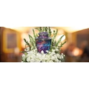 Commemorative Cremation Urns Cosmic Galaxy Metal Urn Large for Human Ashes
