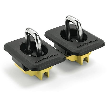 Din Rail Mounting Kit BULL RING 4001 98-14 FORD/99-13 SILVERADO/SIERRA/95-14 RAM CLASSIC BULL RING RETRACTABLE TOP RAIL MOUNT BLACK PAIR ()