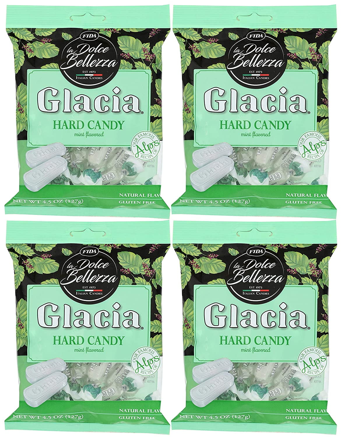 Fida Hard Filled Italian Candy, Glacia Mints, 18 oz