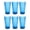 Blue, variant on Beaded Jumbo Glasses, Set of 6