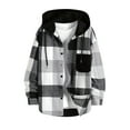 thumbnail image 2 of Goodtrade8 Mens Plaid Jackets Shirt Pockets Long Sleeve Fashion Lightweight Coats for Men, 2 of 8