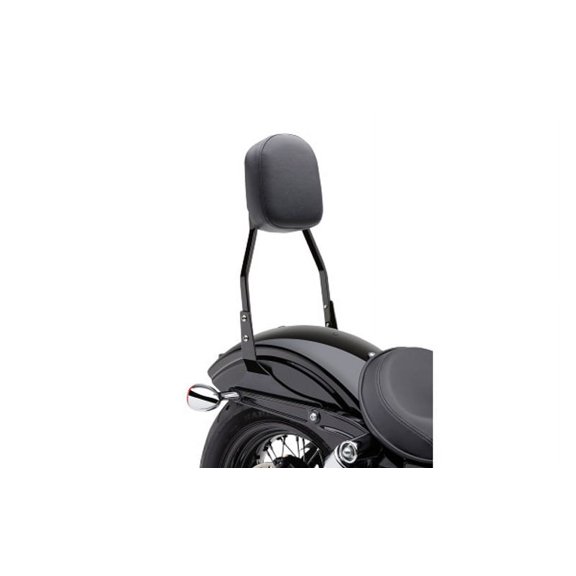 Cobra Square Standard 17" Black Sissy Bar Passenger Backrest (602-1151B)