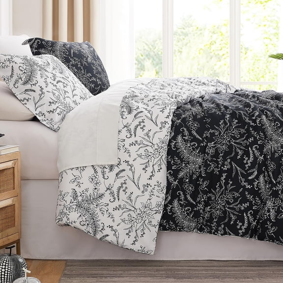 Elegant and Chic Winter Brush Reversible Soft Down Alt 3-Piece Comforter Set by Southshore Fine Linens