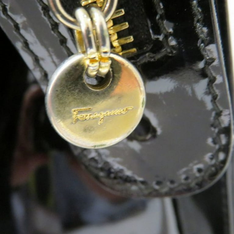 Authenticated Used Salvatore Ferragamo Ferragamo Vala Ribbon BL216676 Bag Shoulder Ladies