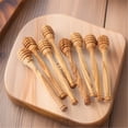 thumbnail image 3 of Wooden Honey Dipper Stick,Honey Stirrers-Warp-Resistant,Wooden Honey Spoons,Honey Dipper Sticks Honey Spoon,Heavy-Duty Kitchen Accessories for Honey Collecting Dispensing Drizzling Jam (C), 3 of 7