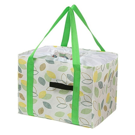 

Hloma Bento Bag Large Capacity Foldable Drawstring Design Heavy Duty with Handle Portable Food Outdoor Camping Delivery Bag Home Supply