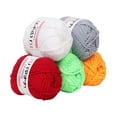 thumbnail image 1 of Awdenio Cotton-Nylon Blend Yarn, 5 Pack Crochet Yarn for Beginners, Acrylic, Multi-Colored, 1 of 1