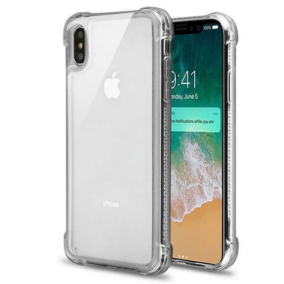 Apple iPhone Xs Max (6.5 Inch) - Phone Case Slim Thin Hybrid Candy Silicone Rubber Gel Soft Protective Case Cover Sturdy CLEAR Transparent Phone Case for Apple iPhone Xs Max