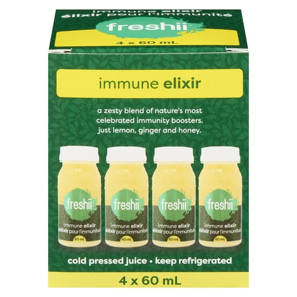 Freshii Immune Elixir, 4pk, Nature's celebrated blend