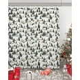 thumbnail image 5 of Christmas Shower Curtain Pine Trees Forest Snow Shower Curtains for Bathroom Decor Christmas Cottage Christmas Decoration Bath Curtains Sets with Hooks Waterproof, 84x72 in, 5 of 6
