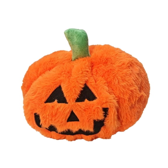 Halloween Pumpkin Fabric Pillow Cushion Plush Fall Decor, Soft Comfortable Decorative Throw Pillow for Sofa Bed Porch Festive Holiday Gifting,Orange