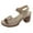 Khaki, variant on Daznico Women's Sandal - Women Summer Solid Buckle Strap Casual Open Toe Square Heels Comfortable Beach Shoes Sandals,Size 6.5